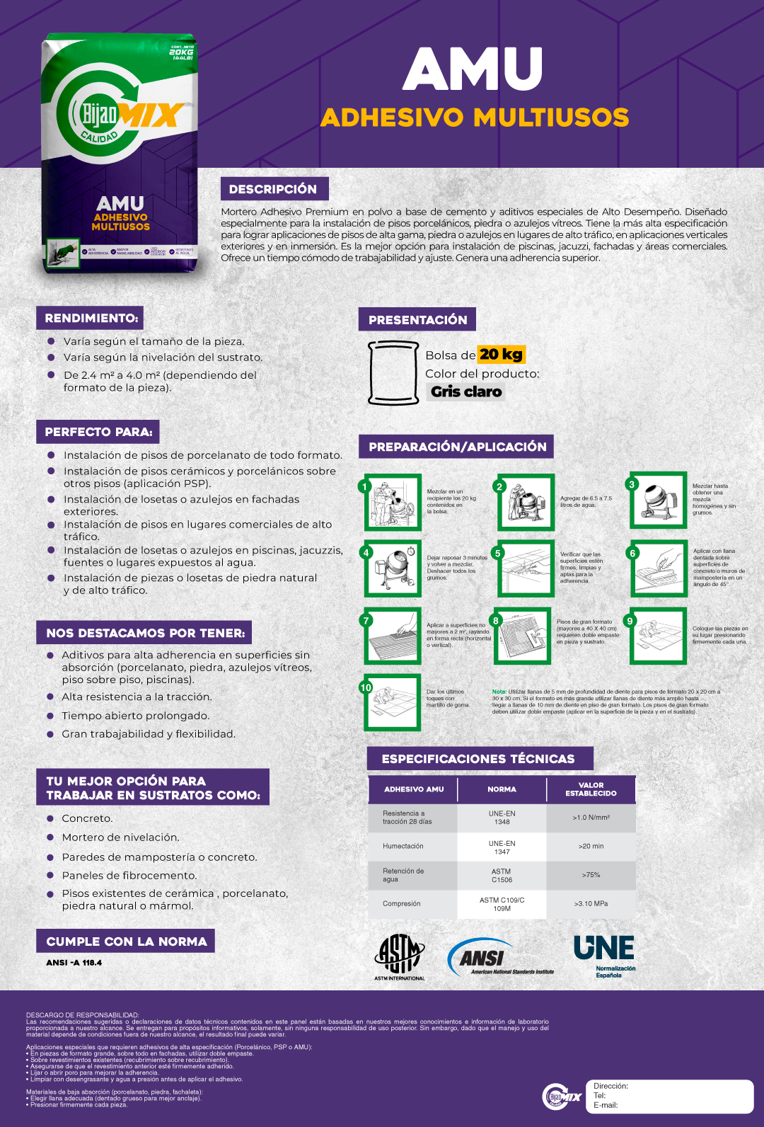 AMU Adhesivo Multiusos